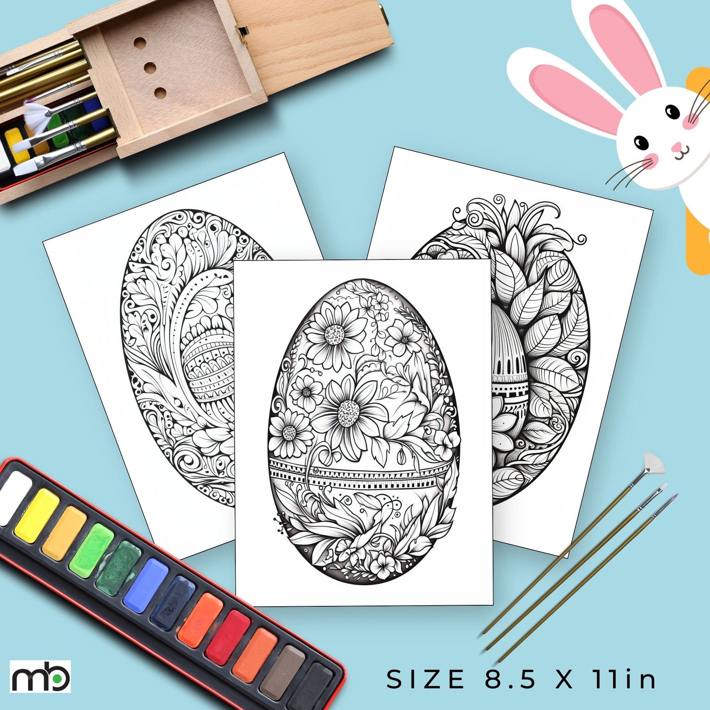 Easter Coloring Pages, Easter Coloring Book, Easter Activities older kids and adults, Easter Activities for family, Easter Coloring in Book