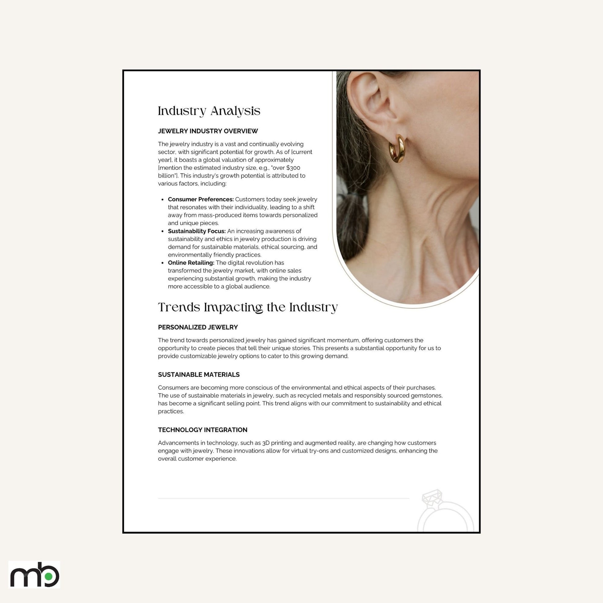 Jewelry Business Plan, Jewellery Business Plan, Jewelry Business, Jewellery Business, Business Plan Template, Business Plan Printable, Biz