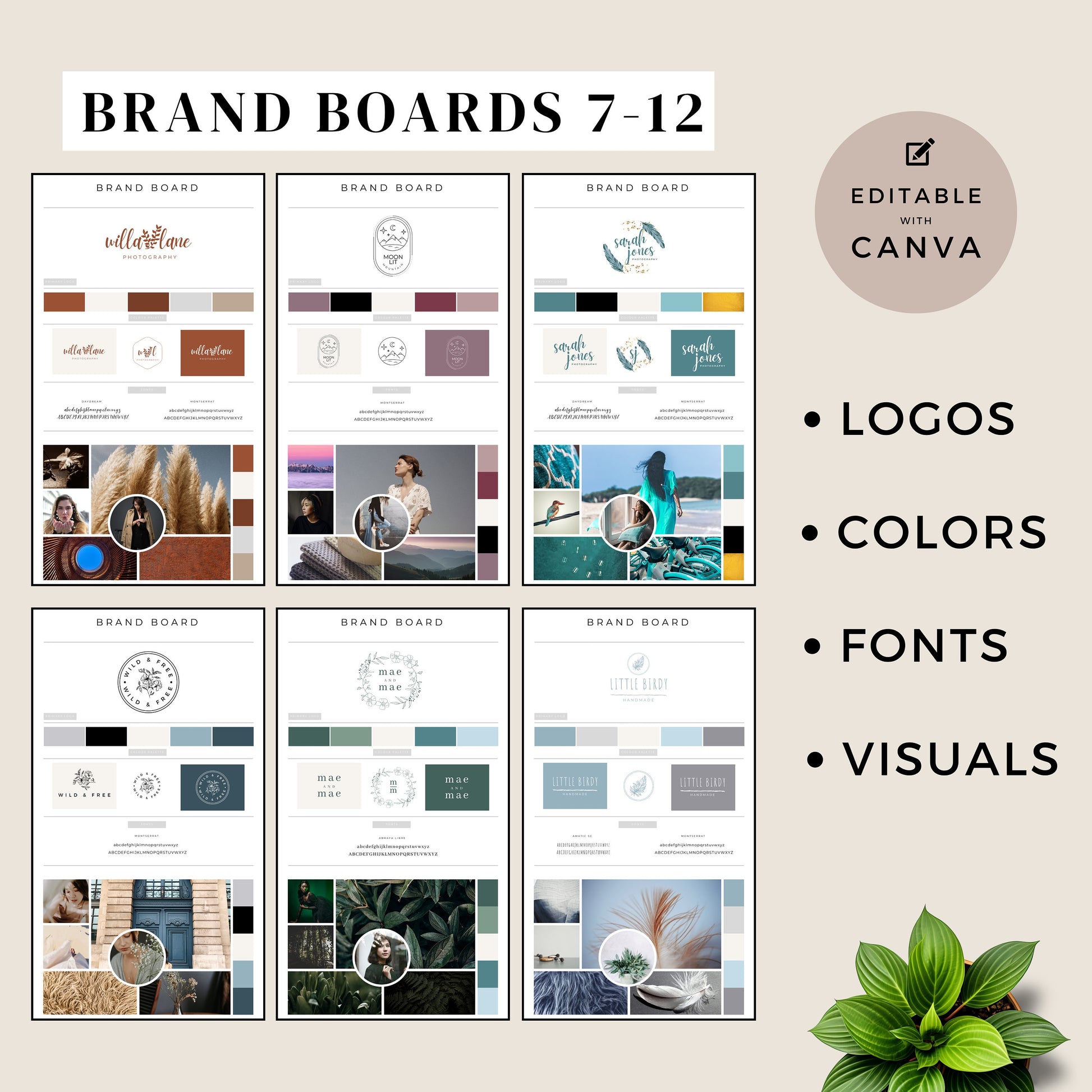 Branding Boards, Toolbox, Logo Design and Brand, Logos, Visual Identity pack, color palette, board, graphics, Business Branding, tool, mood