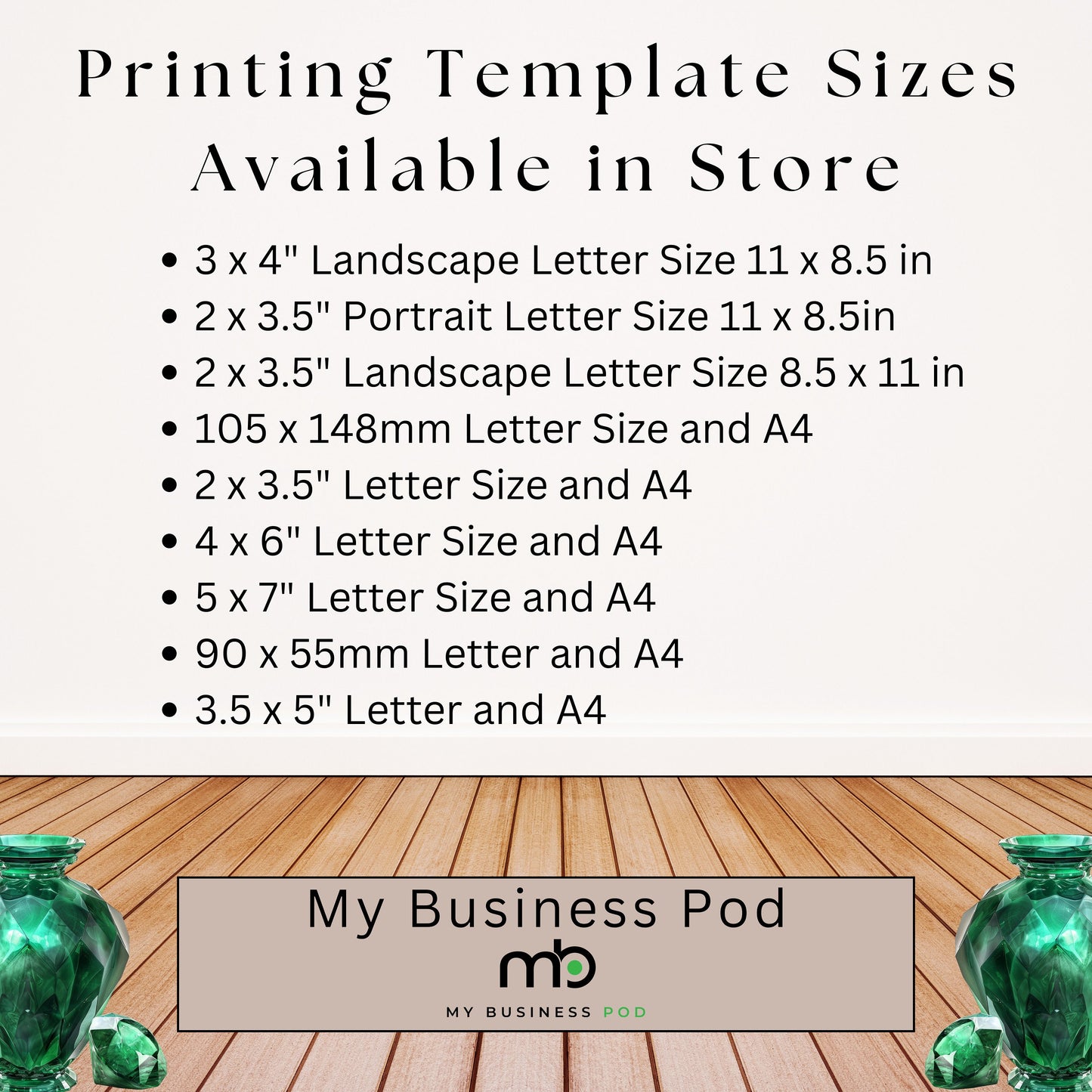 Printing Template 105 x 148mm Print and Cut Canva Multi Page Template 105x148mm Blank Card Layout Frame Affirmation Milestone US Letter A4
