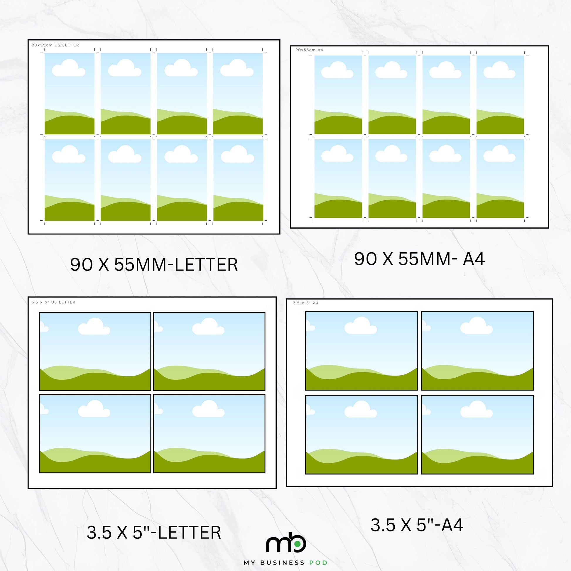 Printing Templates Print Ready Pro Pack Mega Value Bundle Multi Page Template Print and Cut Frame Blank Layout Affirmation Manifestation