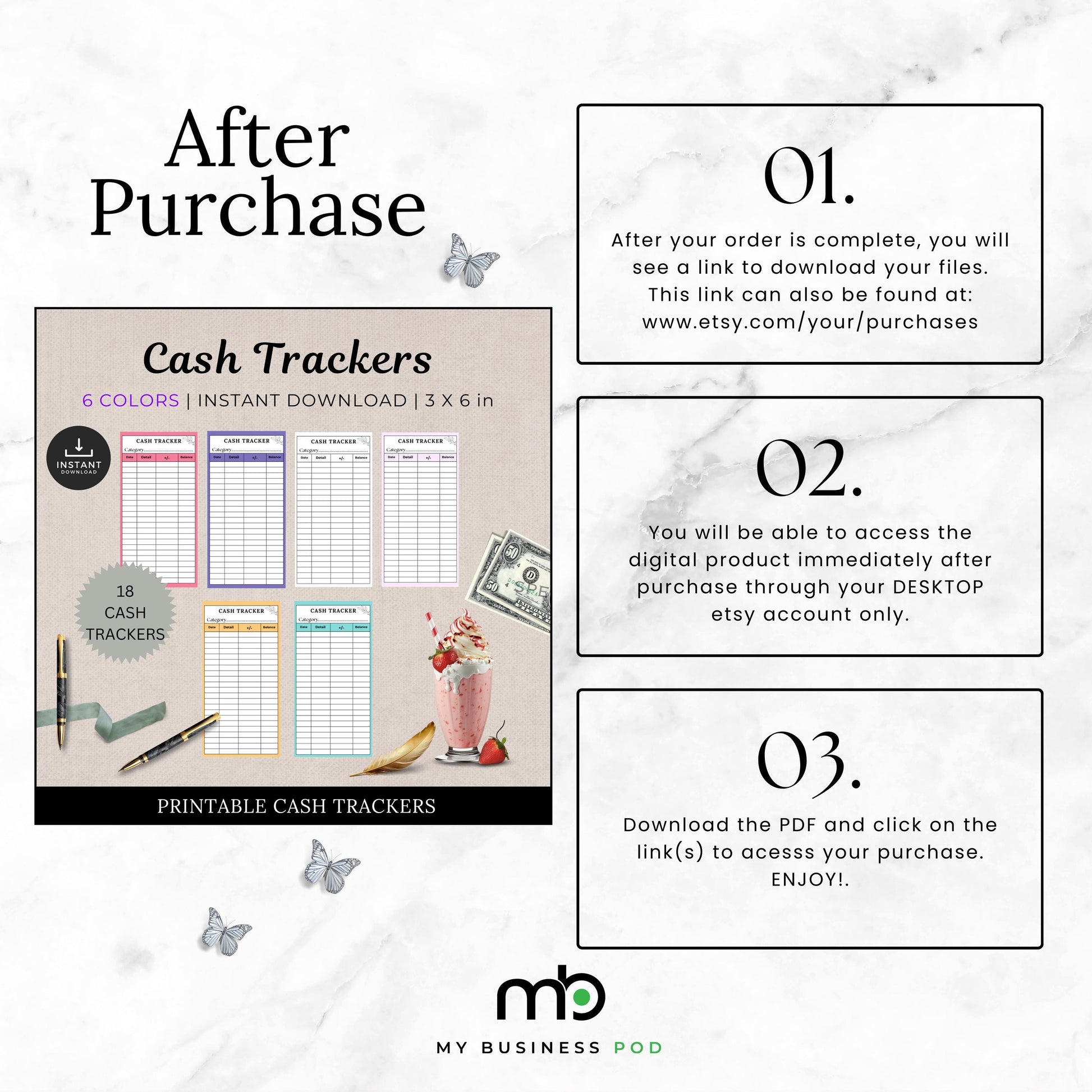 Cash Tracker, Budgeting, Money, Saving, Printable PDF, Colored Trackers, Tracking, Expense, Organizer, Finance, tools, management, DIY, Log