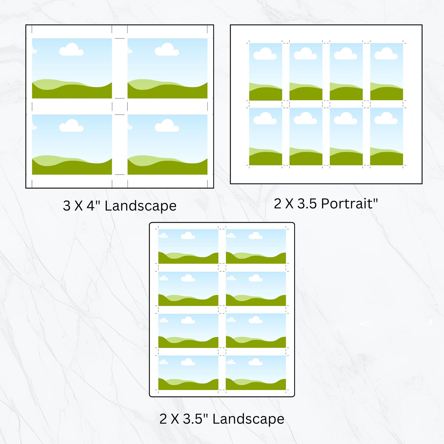 Printing Templates Print Ready Pro Pack Mega Value Bundle Multi Page Template Print and Cut Frame Blank Layout Affirmation Manifestation