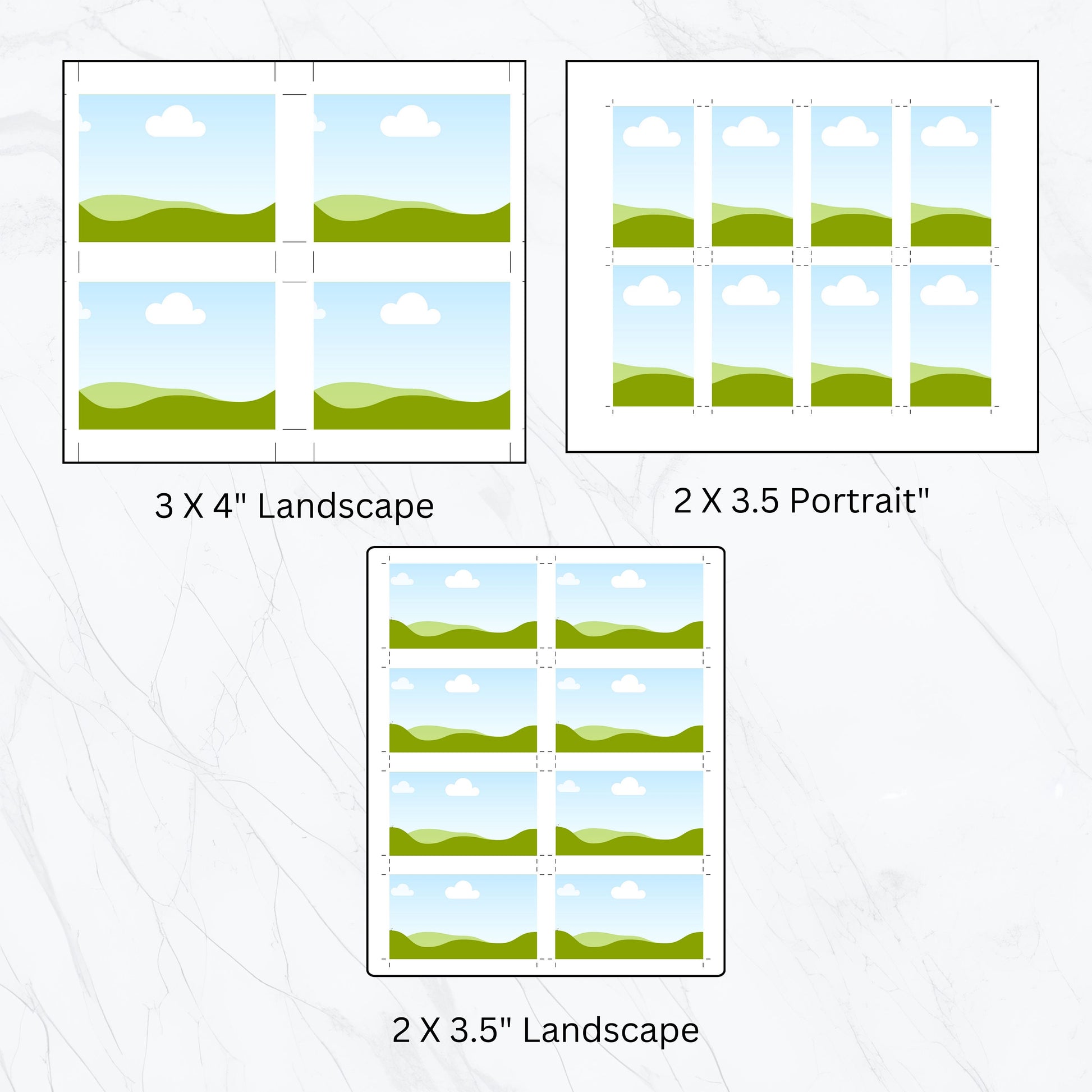 Printing Templates Print Ready Pro Pack Mega Value Bundle Multi Page Template Print and Cut Frame Blank Layout Affirmation Manifestation