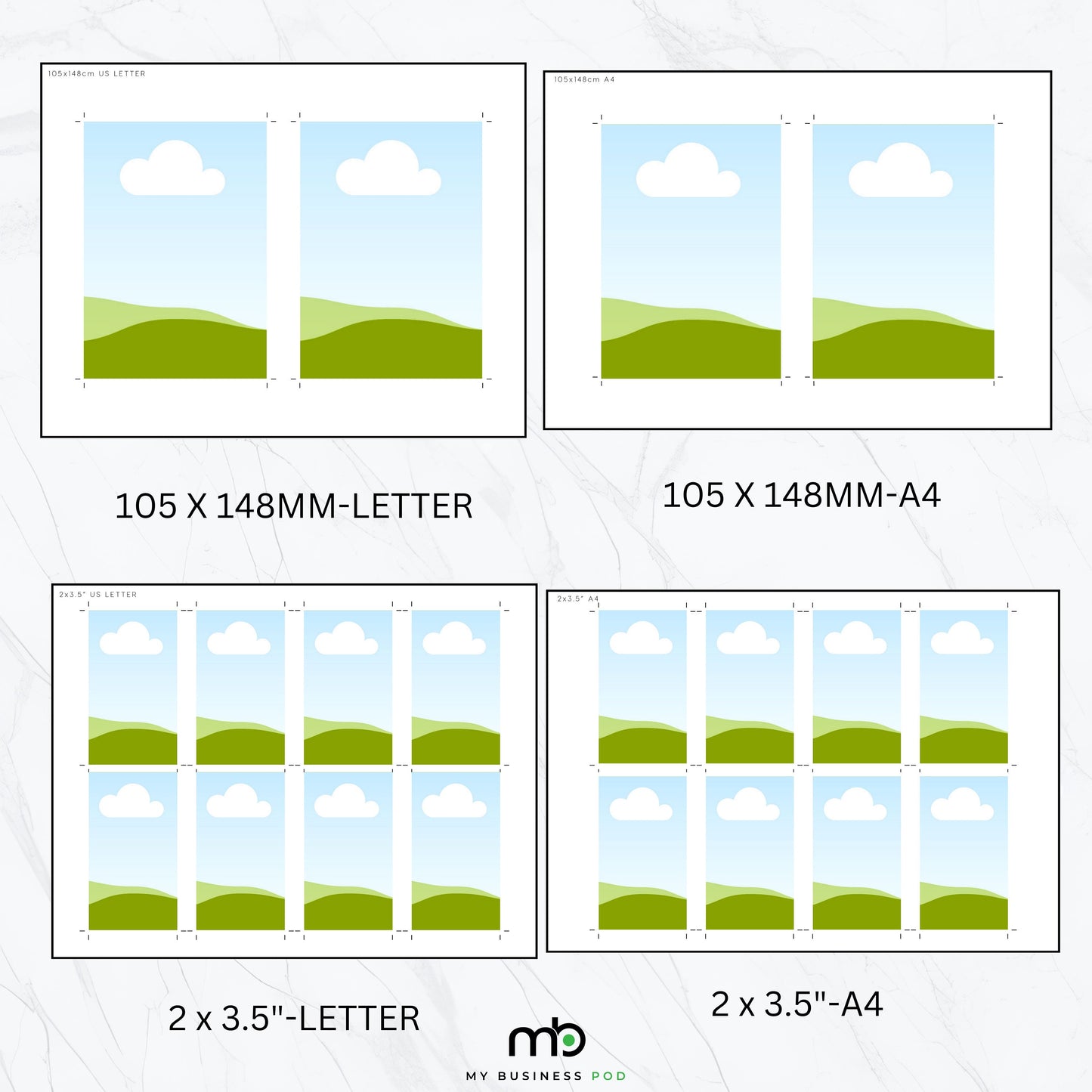 Printing Templates Print Ready Pro Pack Mega Value Bundle Multi Page Template Print and Cut Frame Blank Layout Affirmation Manifestation