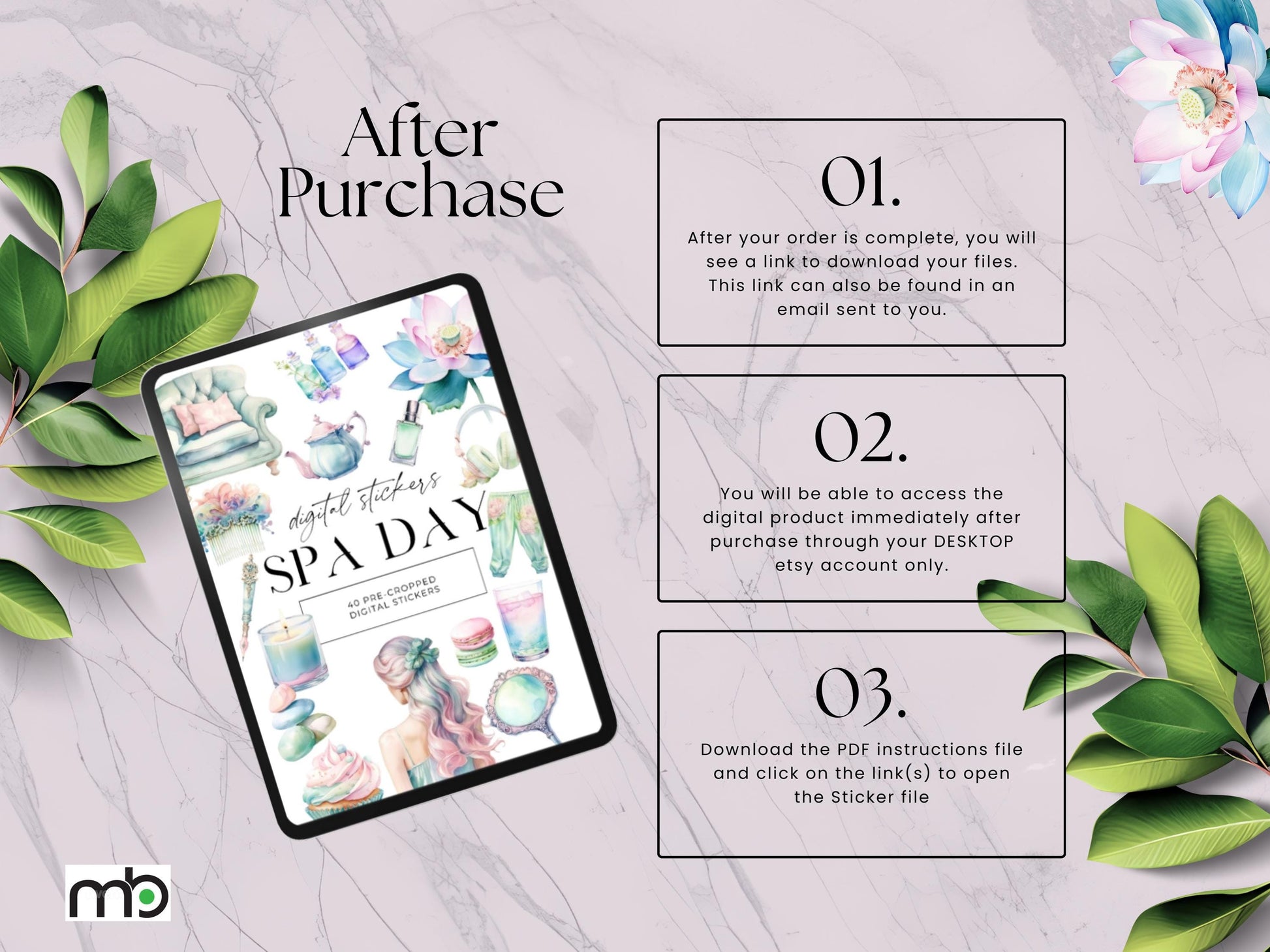 Spa Day Digital Stickers, Relaxation, Beauty, Health, Self care, png, Planner, Elements, Massage, Herbal tea, Candles, Bathrobe, Scrapbook