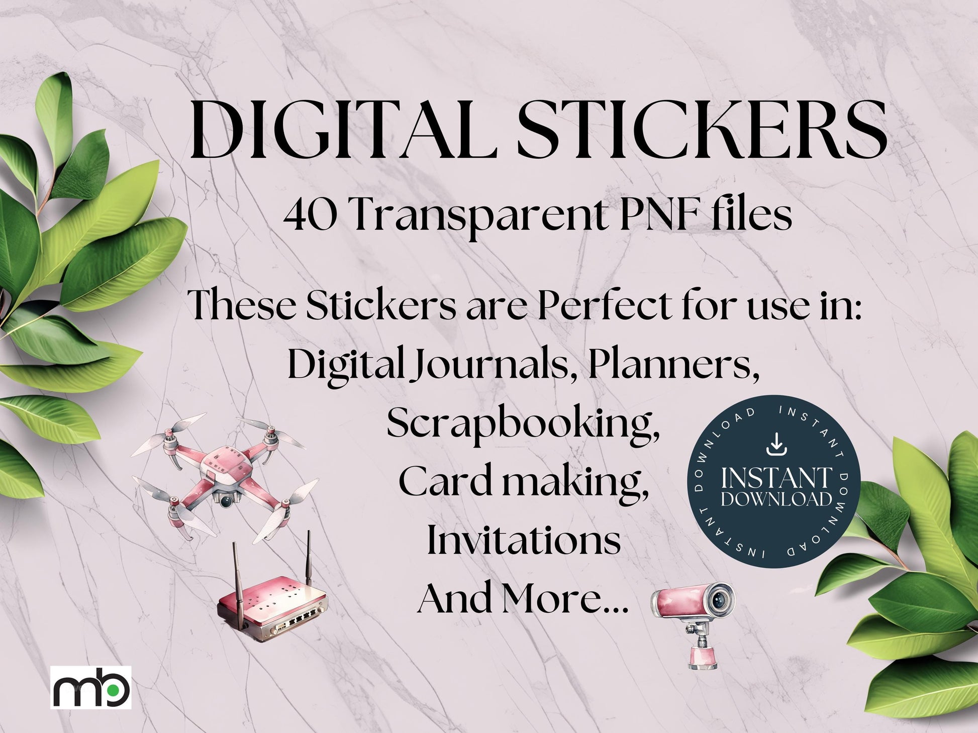 Gadgets Digital Stickers, Appliance Stickers Kitchen, Security, Drone, Planner, Pink, Office Stickers Goodnote Stickers, Magic Stickers, PNG