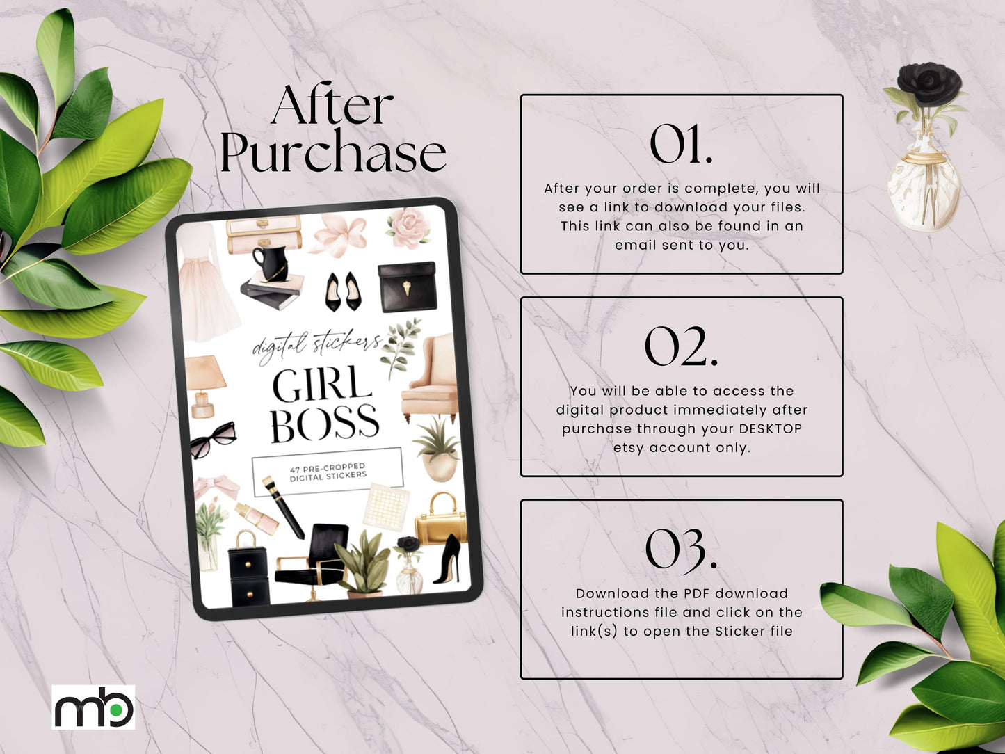Girl Boss Digital Sticker Set, png file, career clipart, Boss Lady clipart, Planner, Journal, Goodnotes iPad tablet Stickers, notability png