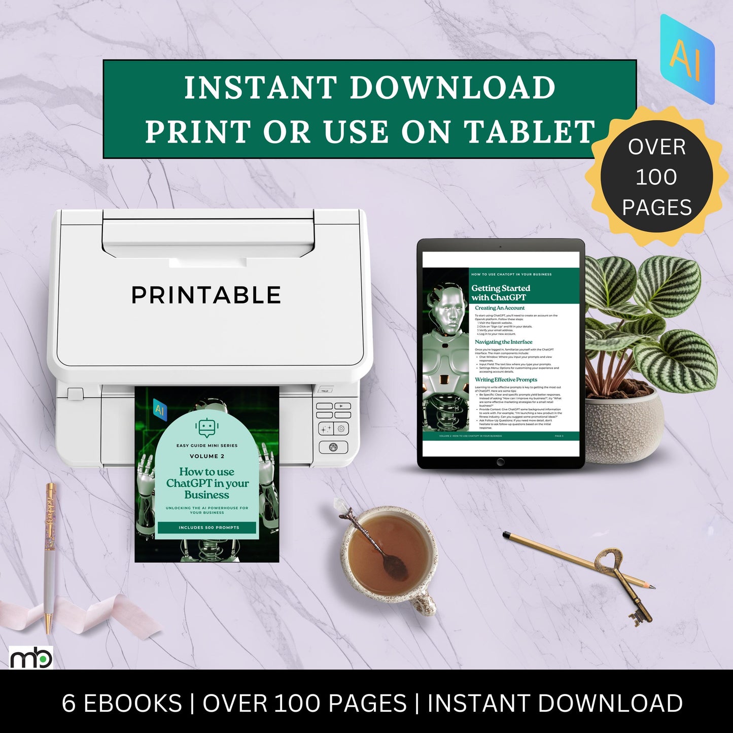ChatGPT Mastery Bundle, Beginners Course, Business, Prompts, Commands, Blogging, Youtube, Social Media, AI Resources, Learn ChatGPT, Tools