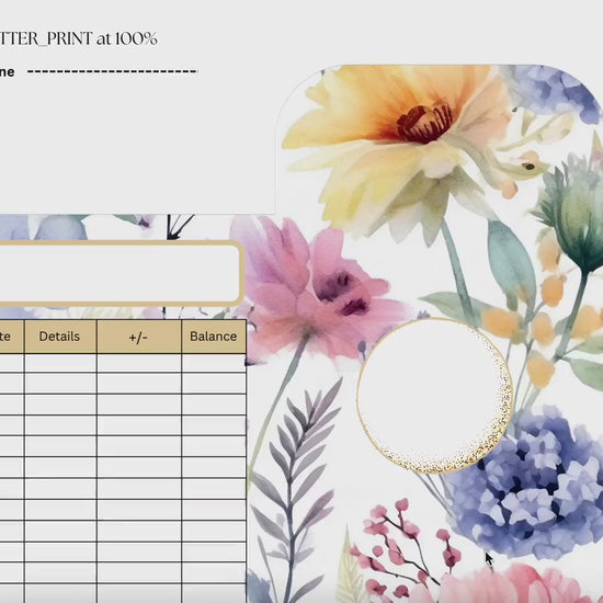 Floral Watercolor Cash Envelopes, Budgeting, Money, Saving, Printable PDF, Tracker, Tracking, Expense, Organizer, Finance, management, tools