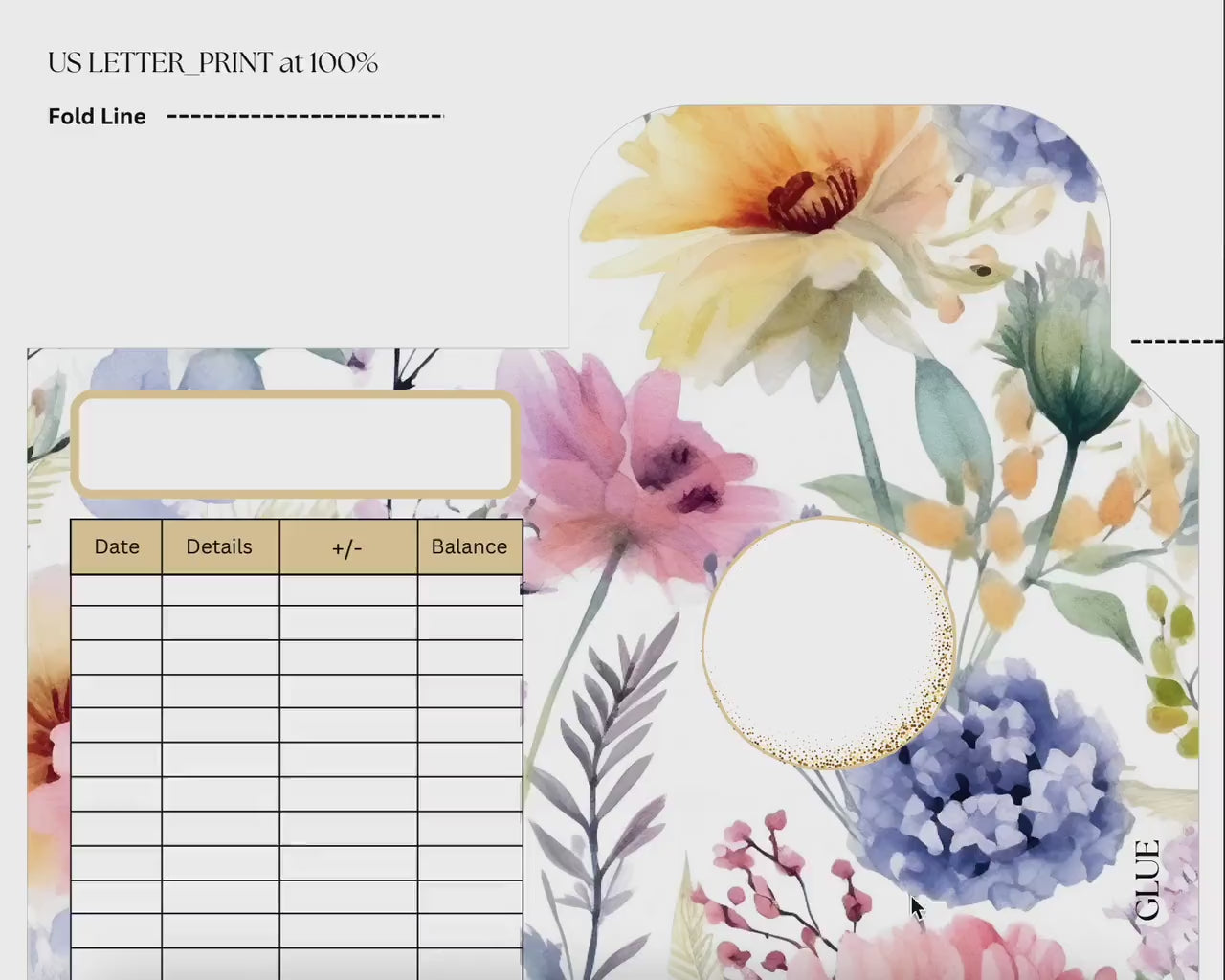Floral Watercolor Cash Envelopes, Budgeting, Money, Saving, Printable PDF, Tracker, Tracking, Expense, Organizer, Finance, management, tools
