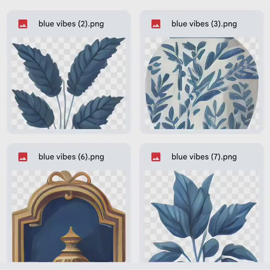Digital stickers, Goodnotes stickers, Notability stickers, iPad stickers, png stickers, Vase stickers, Jug stickers, Blue decor stickers