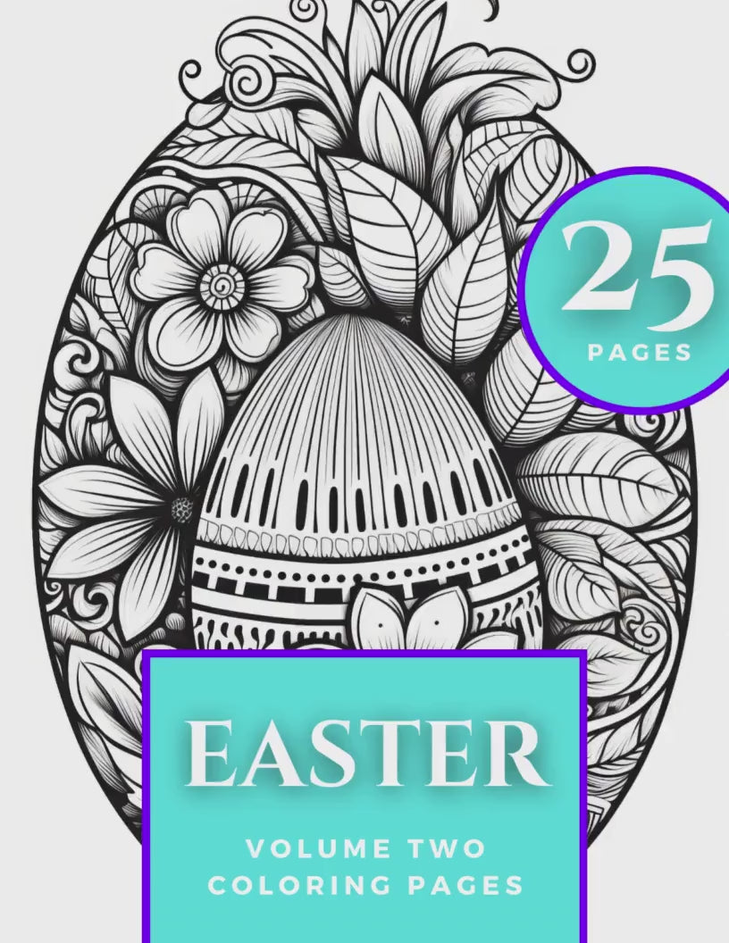 Easter Coloring Pages, Easter Coloring Book, Easter Activities older kids and adults,  Easter Activities for family, Easter Coloring in Book
