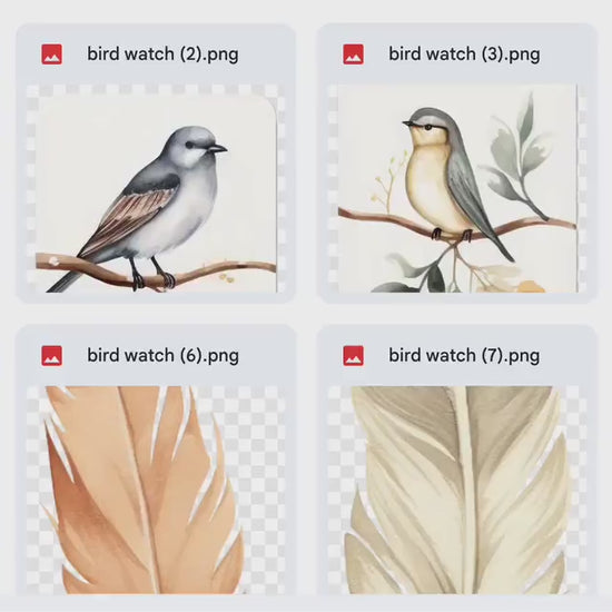 Bird Watcher Digital Stickers, Bird Themed, Nature, Feather, Camping, Forest Sticker, Goodnotes, Bird House, camp fire, tent, birds, cottage