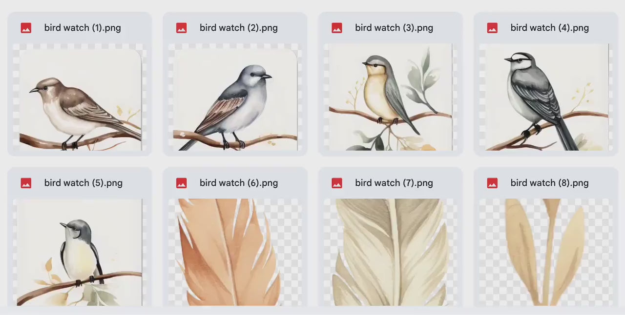 Bird Watcher Digital Stickers, Bird Themed, Nature, Feather, Camping, Forest Sticker, Goodnotes, Bird House, camp fire, tent, birds, cottage