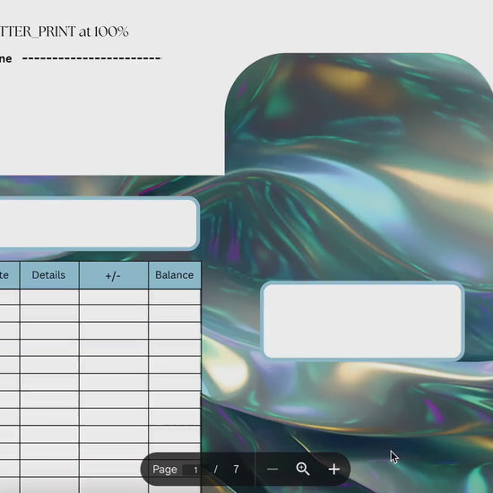 Iridescent Cash Envelopes, Budgeting, Money, Saving, Printable PDF, Tracker, Tracking, Expense, Organizer, Finance, tools, management, DIY