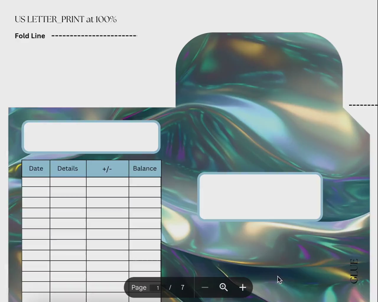 Iridescent Cash Envelopes, Budgeting, Money, Saving, Printable PDF, Tracker, Tracking, Expense, Organizer, Finance, tools, management, DIY