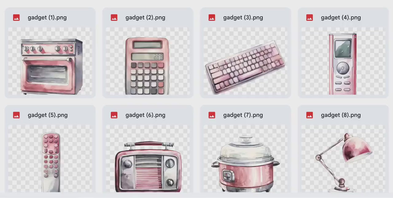 Gadgets Digital Stickers, Appliance Stickers Kitchen, Security, Drone, Planner, Pink, Office Stickers Goodnote Stickers, Magic Stickers, PNG
