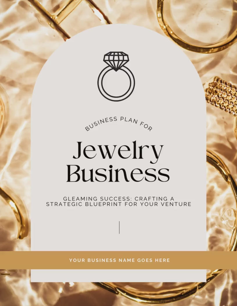 Jewelry Business Plan, Jewellery Business Plan, Jewelry Business, Jewellery Business, Business Plan Template, Business Plan Printable, Biz