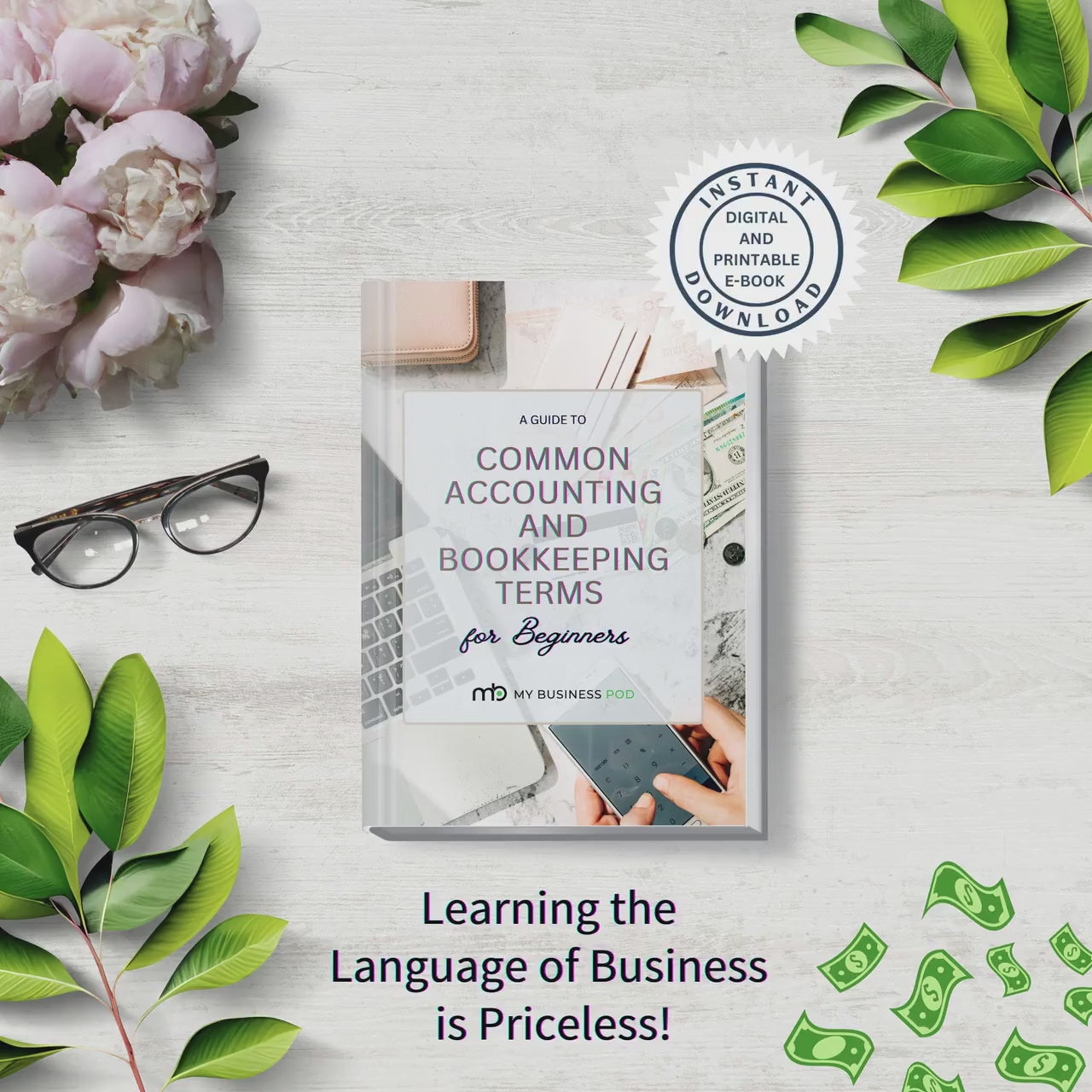 Beginners Guide, Bookkeeping, bookkeeping book, accounting book, accounting, bookkeeping template, business cards, business, learn business