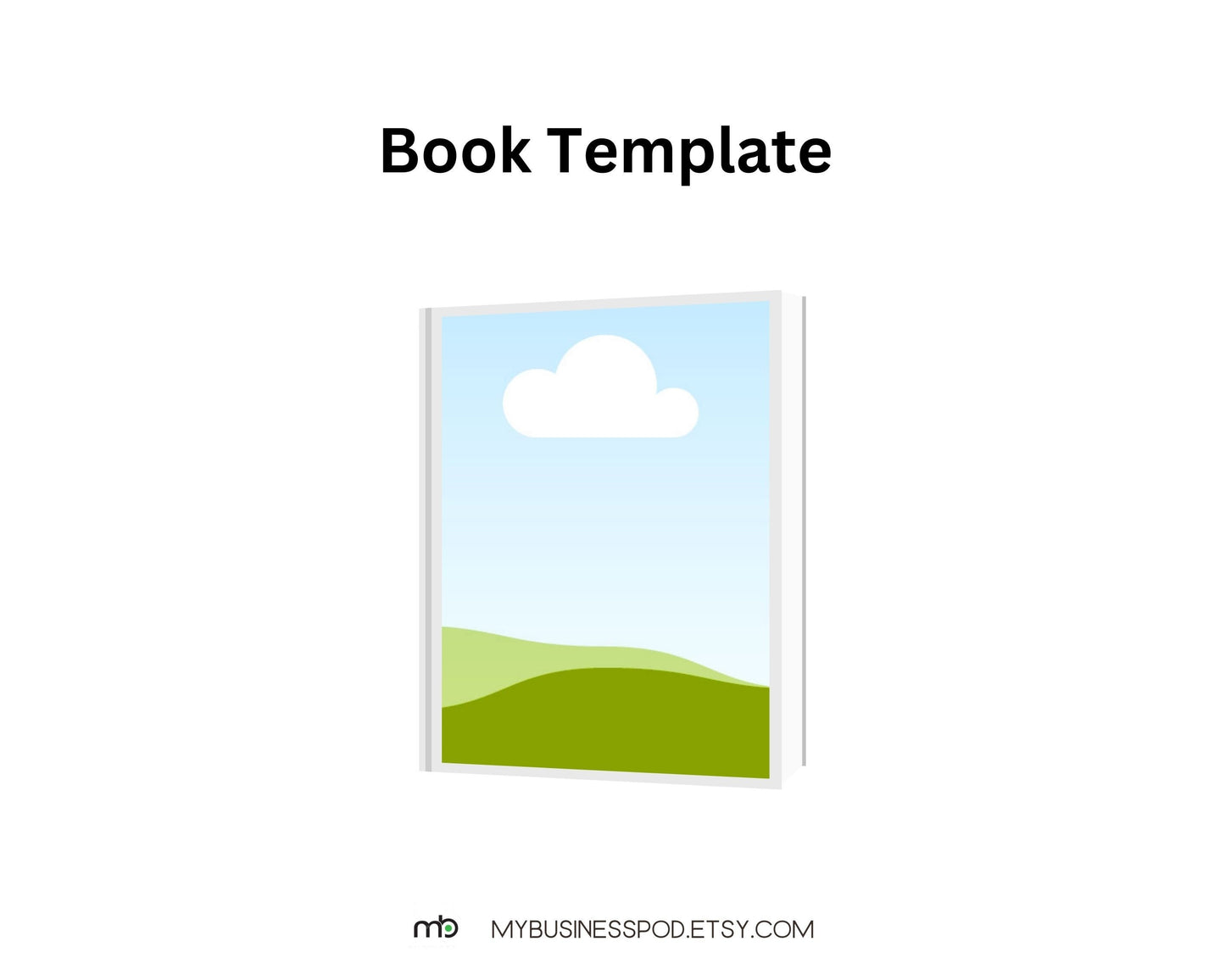Book template, Open Book template, Canva book and open book template, Book Design, Course Cover template, Course template, Canva templates