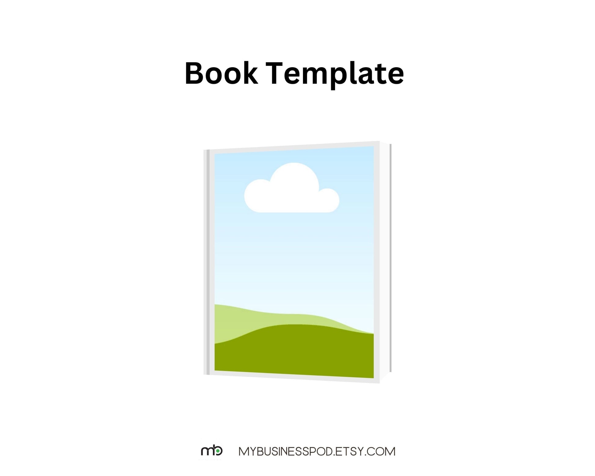 Book template, Open Book template, Canva book and open book template, Book Design, Course Cover template, Course template, Canva templates