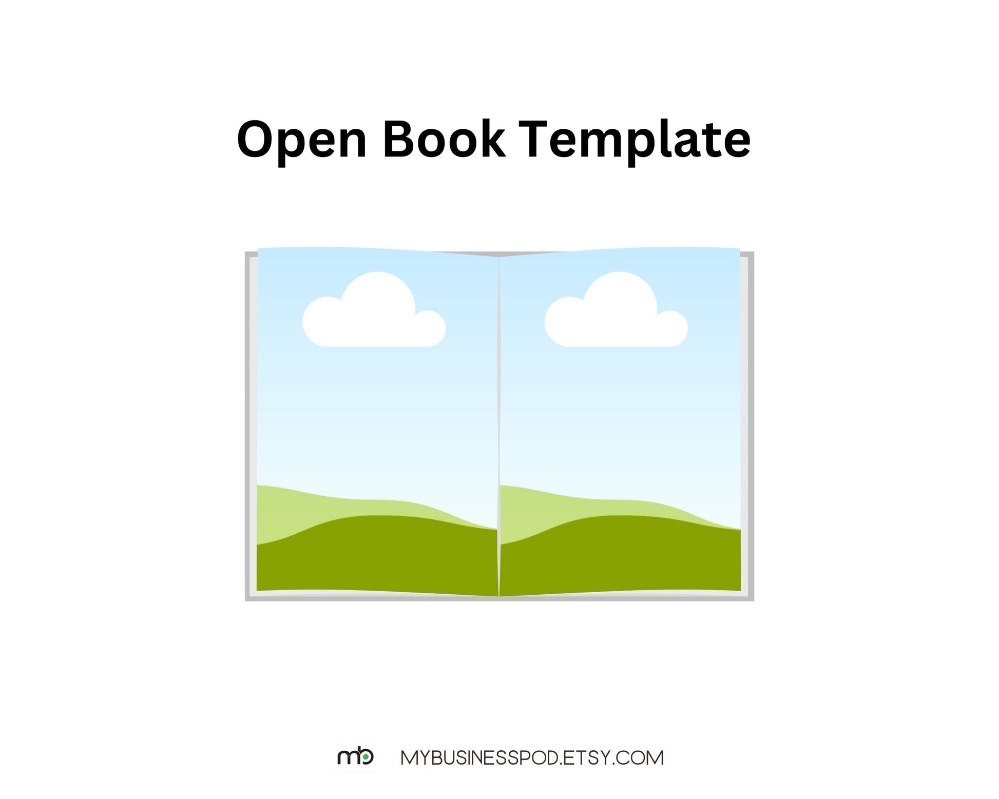 Book template, Open Book template, Canva book and open book template, Book Design, Course Cover template, Course template, Canva templates
