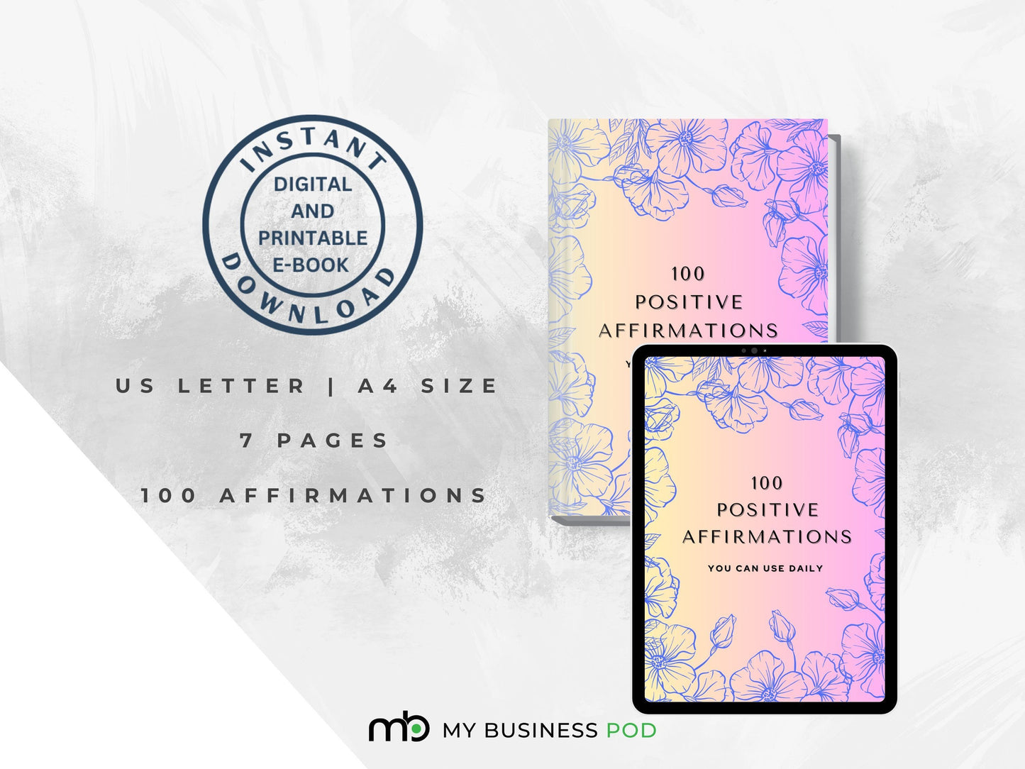 Affirmations, Mindset, Self Improvement, Personal growth, Positive Changes, Affirmations Digital, Affirmations Printable, Change my life