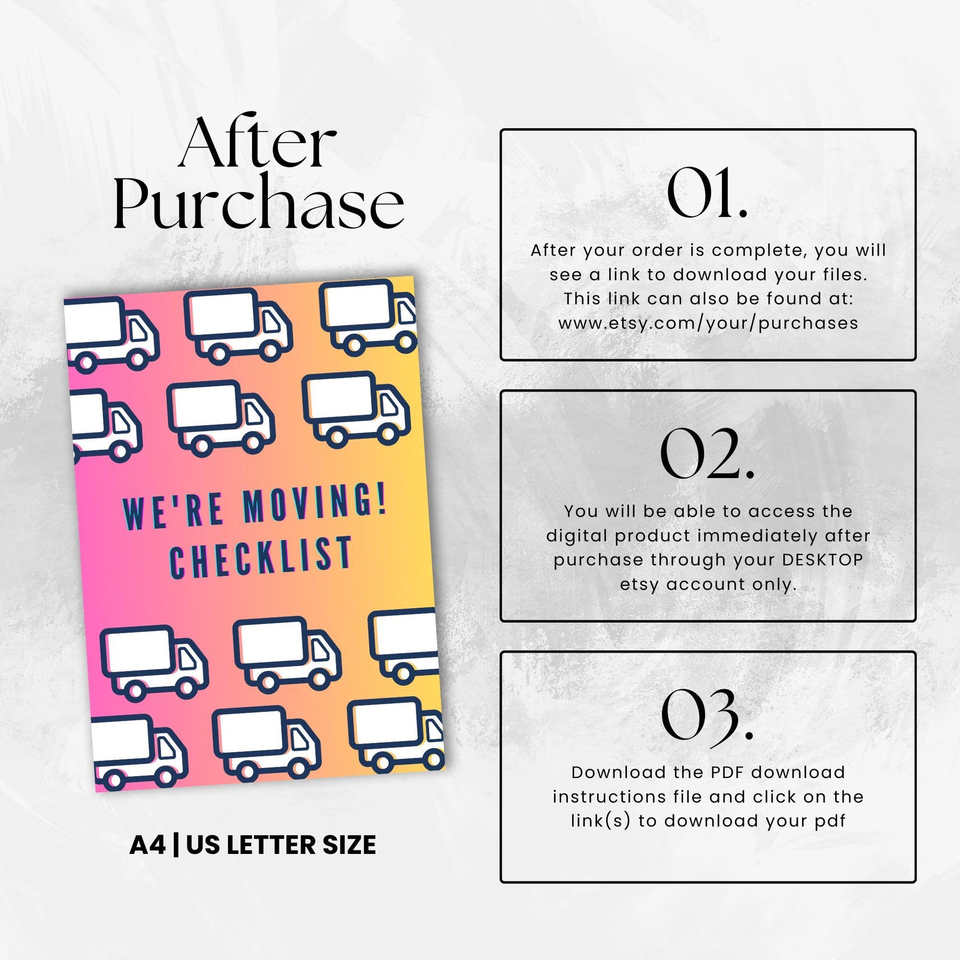 Moving Checklist, Moving Planner, Moving Template, Moving Guide, Digital Moving Checklist, Printable Moving Checklist, To-do list, Relocate