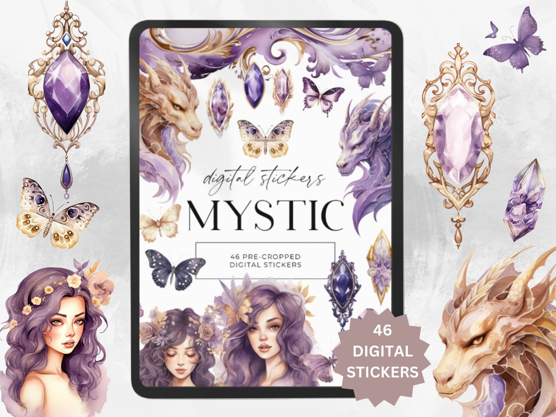 Digital Sticker Bundle, Goodnotes Stickers, Lifestyle Stickers, iPad Stickers, Planner Stickers, Project stickers, Journal stickers, Decor