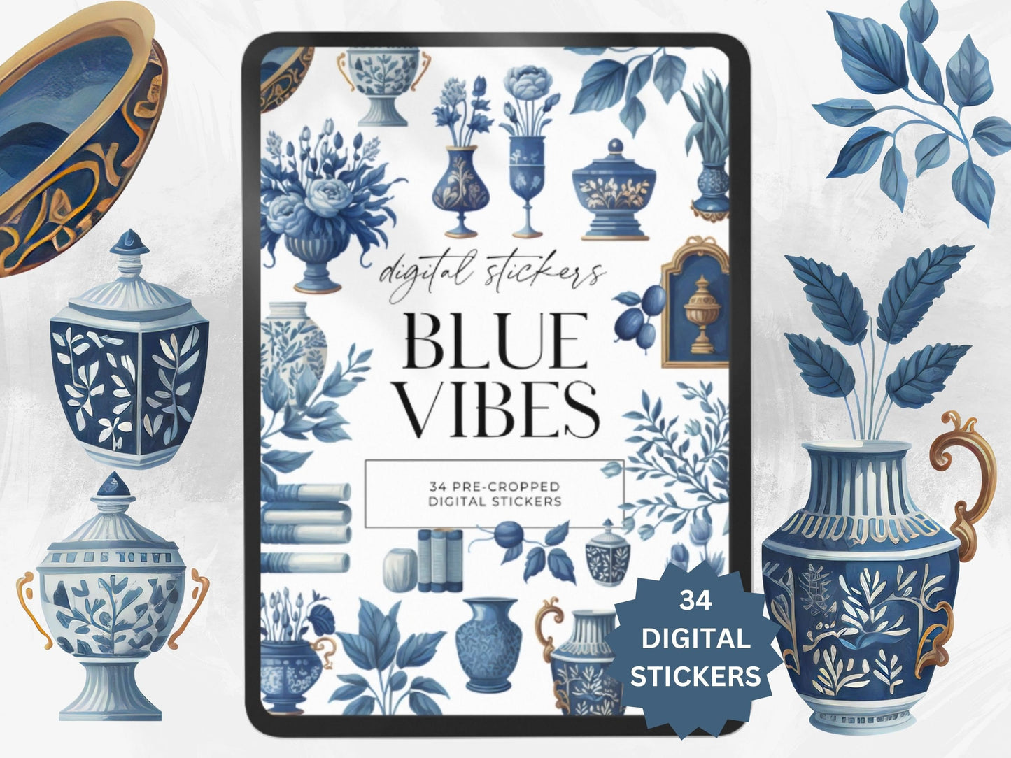 Digital Sticker Bundle, Goodnotes Stickers, Lifestyle Stickers, iPad Stickers, Planner Stickers, Project stickers, Journal stickers, Decor