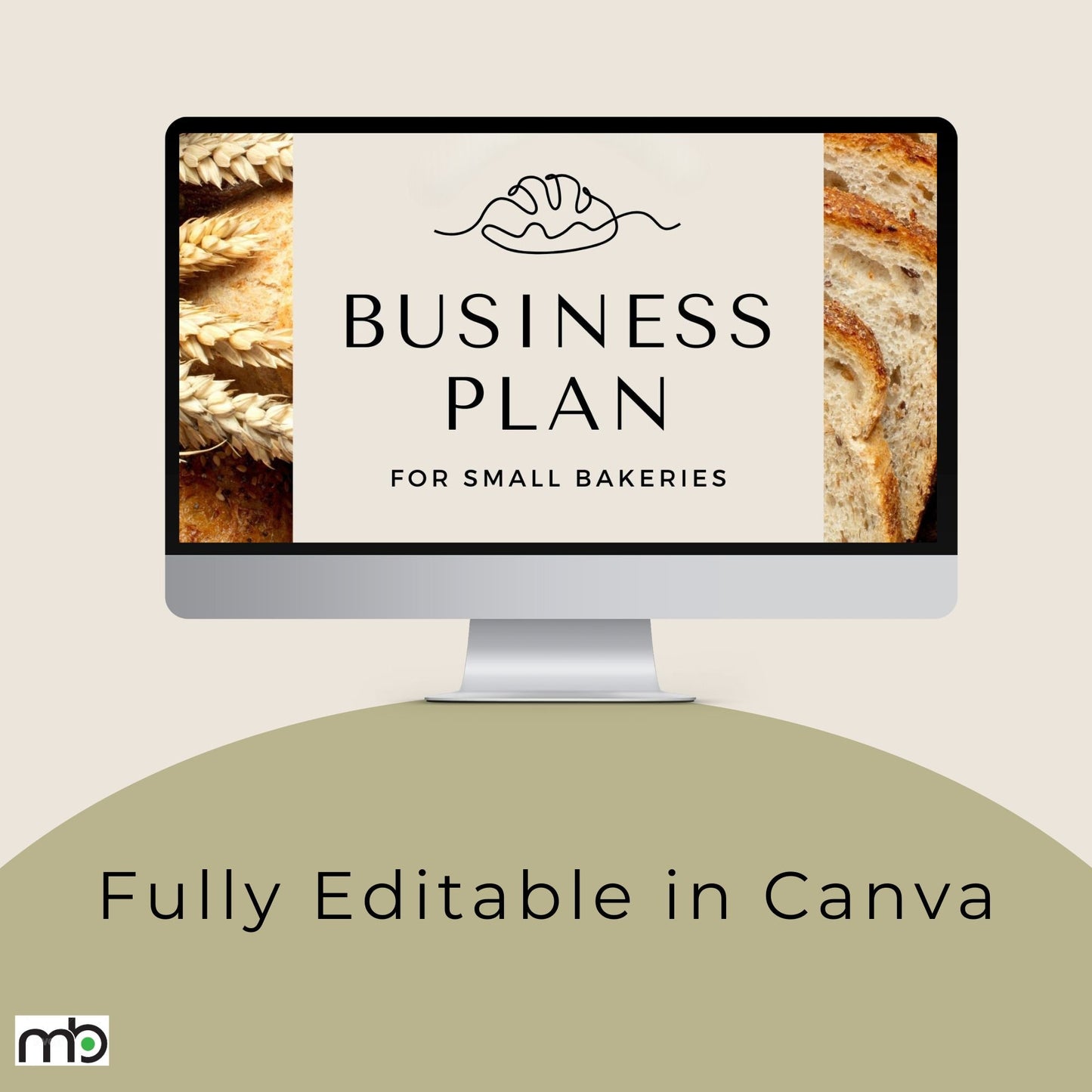 Business Plan for Small Bakeries, Bakery Business Plan, Business Plan, Bakery Goods Business Plan, Canva Business Plan Template, Bakery